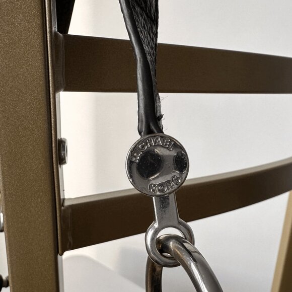 Michael Kors Black Pebbled Leather Hobo Bag with Tassel Charm - Picture 3 of 5